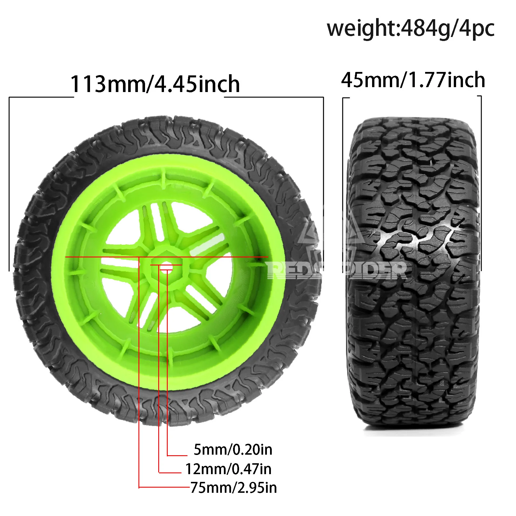 Voiture RC Tout Terrain 4WD 2.4GHz - Buggy Crawler Électrique