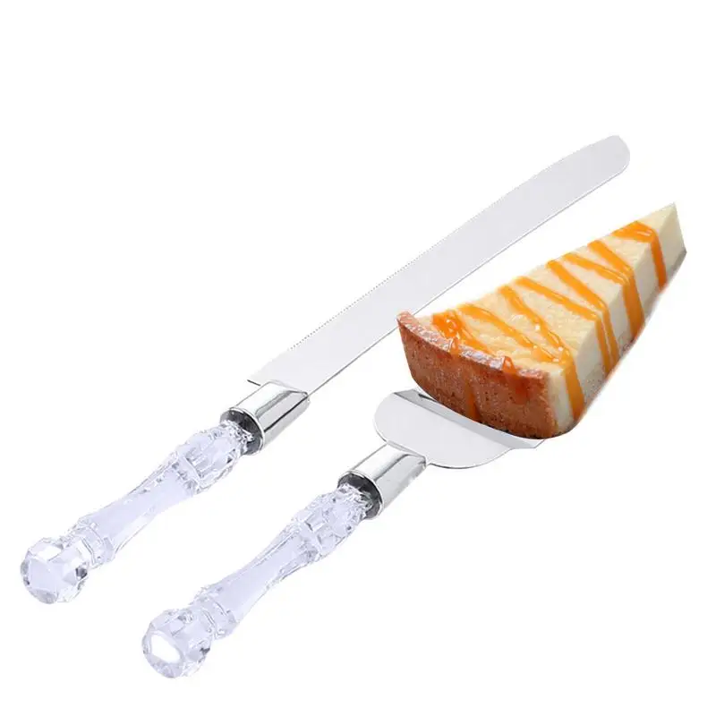 

Household Cake Cutter Fruit Fork Cake Shovel Baking Gadget Stainless Steel Moon Cake Slicer And Fork Tools For Wedding Holiday