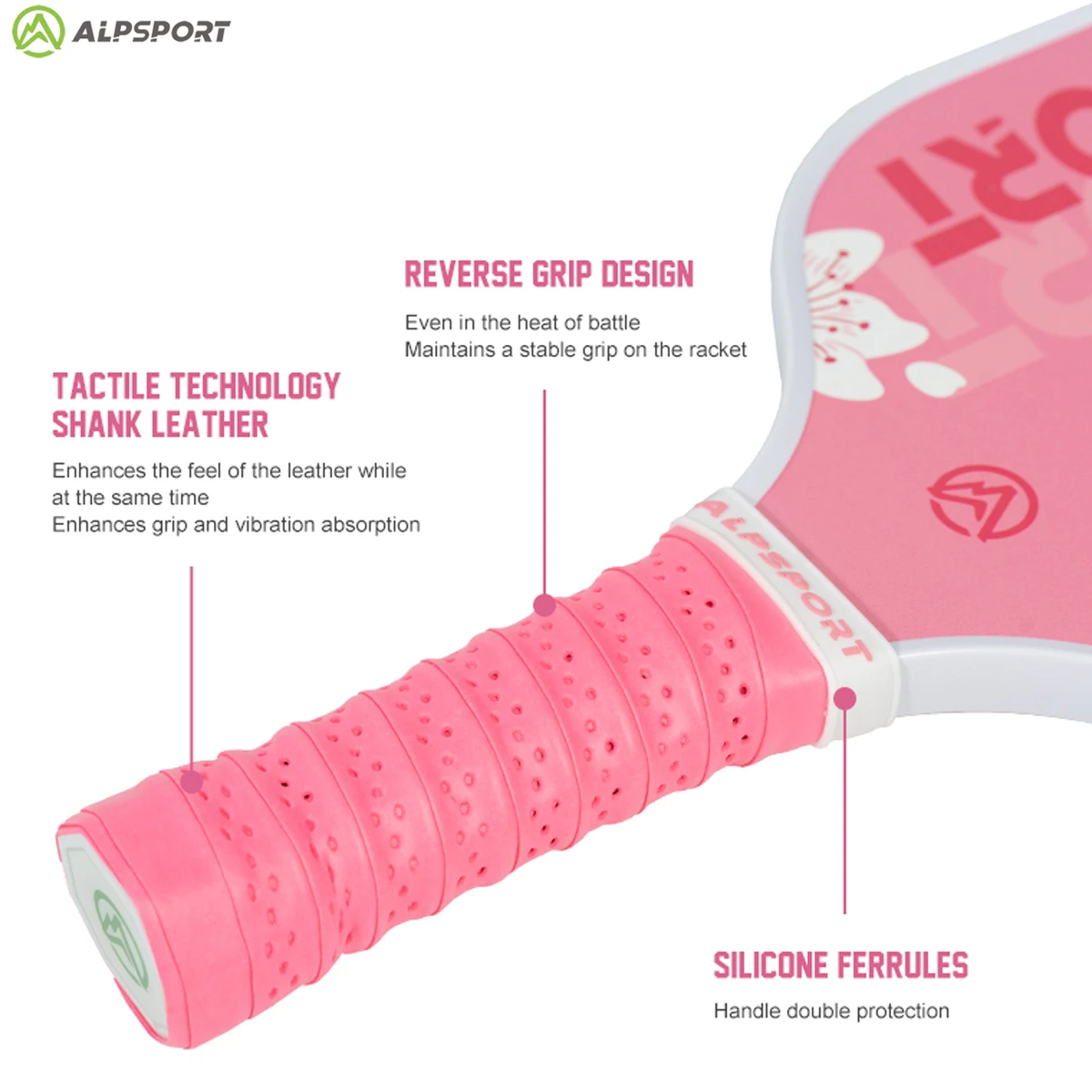 ALPSPORT USAPA Approved pickleball paddle Thermoformed Unibody T700 Raw Carbon Fiber Spin Textured Surface With Foam Edge pickleball paddle