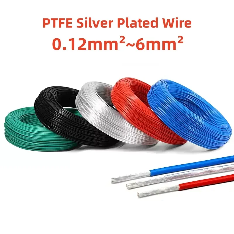 1MeterPTFESilverPlatedWireHighPurityOFCElectronicHiFiAudioSpeakerHeadphoneDIYSignalCopperCable0.12mm²~6mm²-AliExpress
