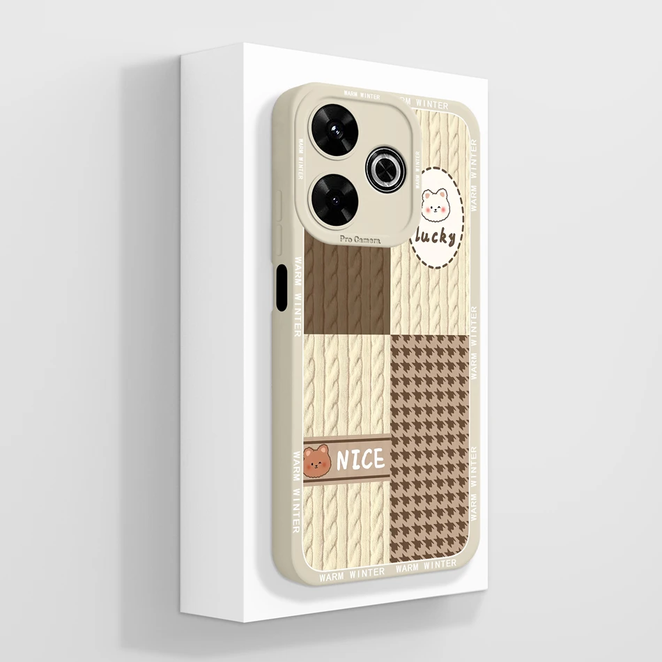 Cute Panda Soft Liquid Silicone Phone Case with Enhanced Camera Protection
