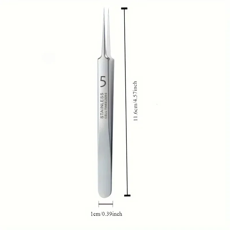 German Ultra-fine No. 5 Cell Pimples Blackhead Clip Tweezers Beauty Salon Special Scraping & Closing Artifact Acne Needle Tools
