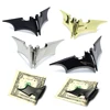Batwing Money Clip Simple Black Stainless Steel Bat Slim Id Cash Money Clip Holder Magnetic Holder Trendy Wallet For Men's Women 1