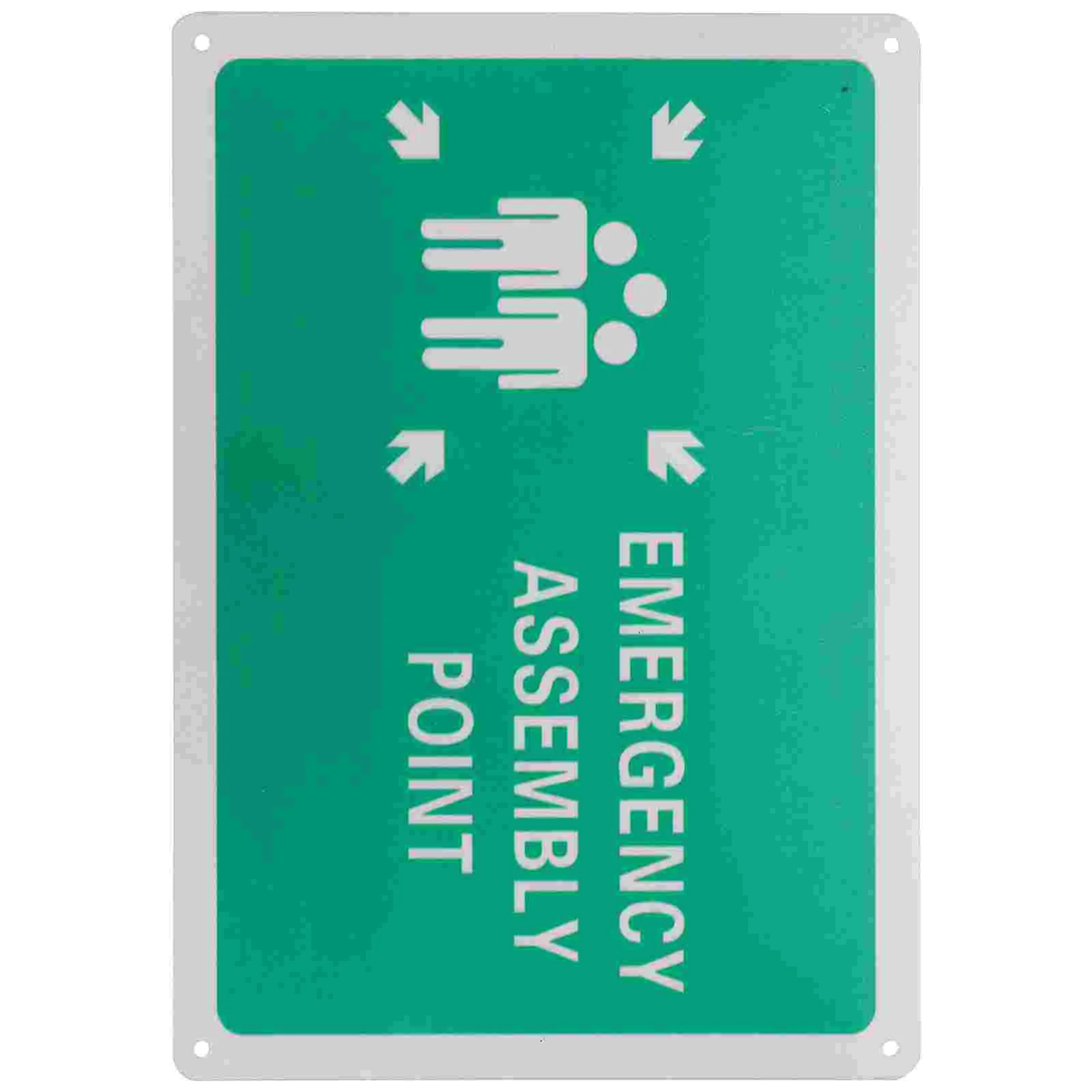 Warning Sign Aluminum Sign for Public Area Emergency Assembly Point Sign