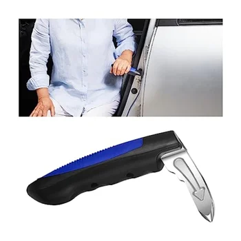 Maniglia di Assistenza per Portiera Auto 2 in 1 Multifunzione, Maniglia di Supporto per Veicoli con Rompi-Vetro Portatile, Maniglia di Assistenza per Auto