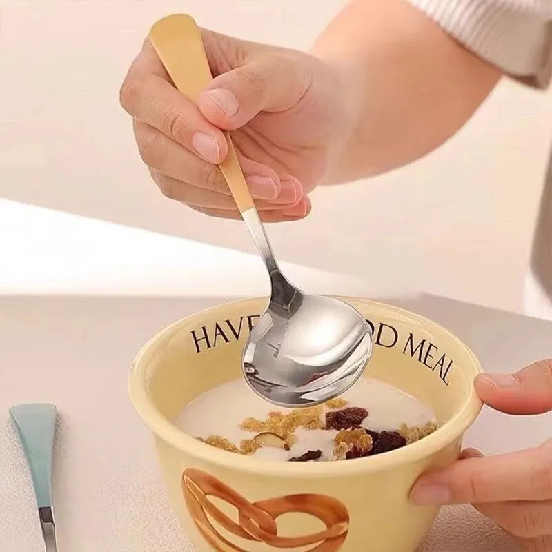 Soup Spoon 304 Stainless Steel Material Anti-corrosion And Rust Resistance Smooth And Easy To Clean