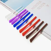 20pcs DT001 Soft Silicone Anti Slip Eyeglasses Glasses Temple Tips Accessories Optical Frame Temples Square hole 2
