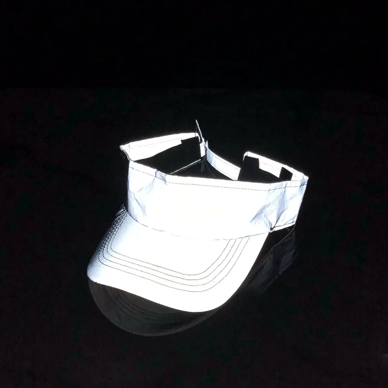 2022 New Outdoor Sports Club Party Silver Grey Reflective Luminous Fishing Caps Adult Reflective Baseball Cap Gorras De Béisbol