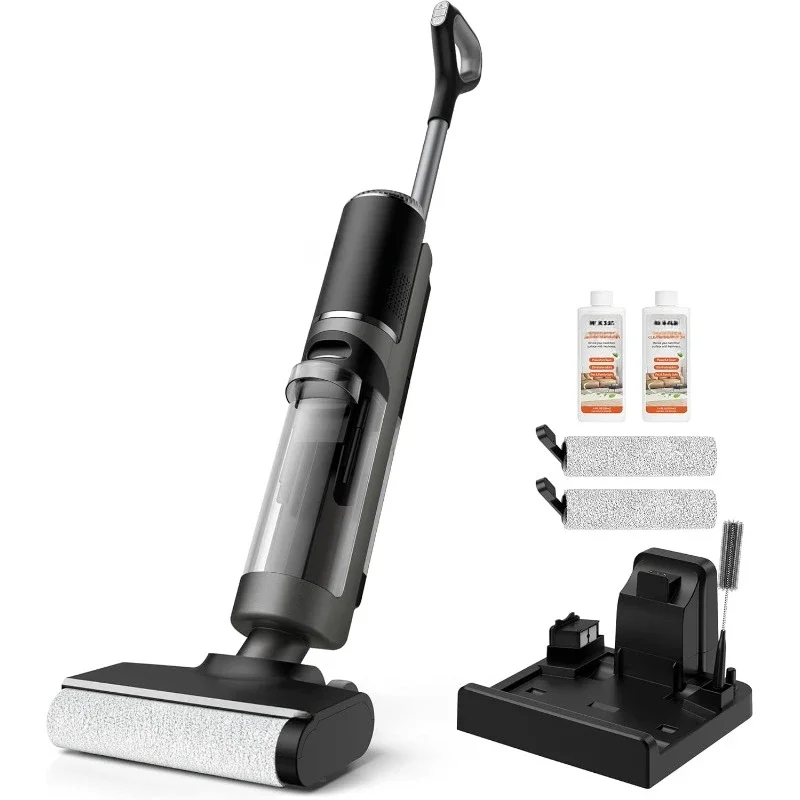 Wet Dry Vacuum Cleaner,Cordless Vacuum Mop All in One for Hard Floors,Lightweight Floor Cleaner for Sticky Messes Edge Cleaning