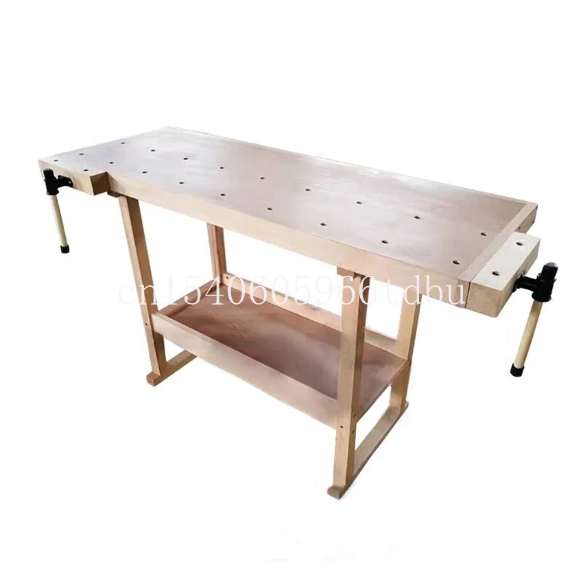 

Верстак для самостоятельной сборки, ручной Столярный стол из твердой древесины с зажимом, верстак для деревообработки, консоль из Букового дерева
