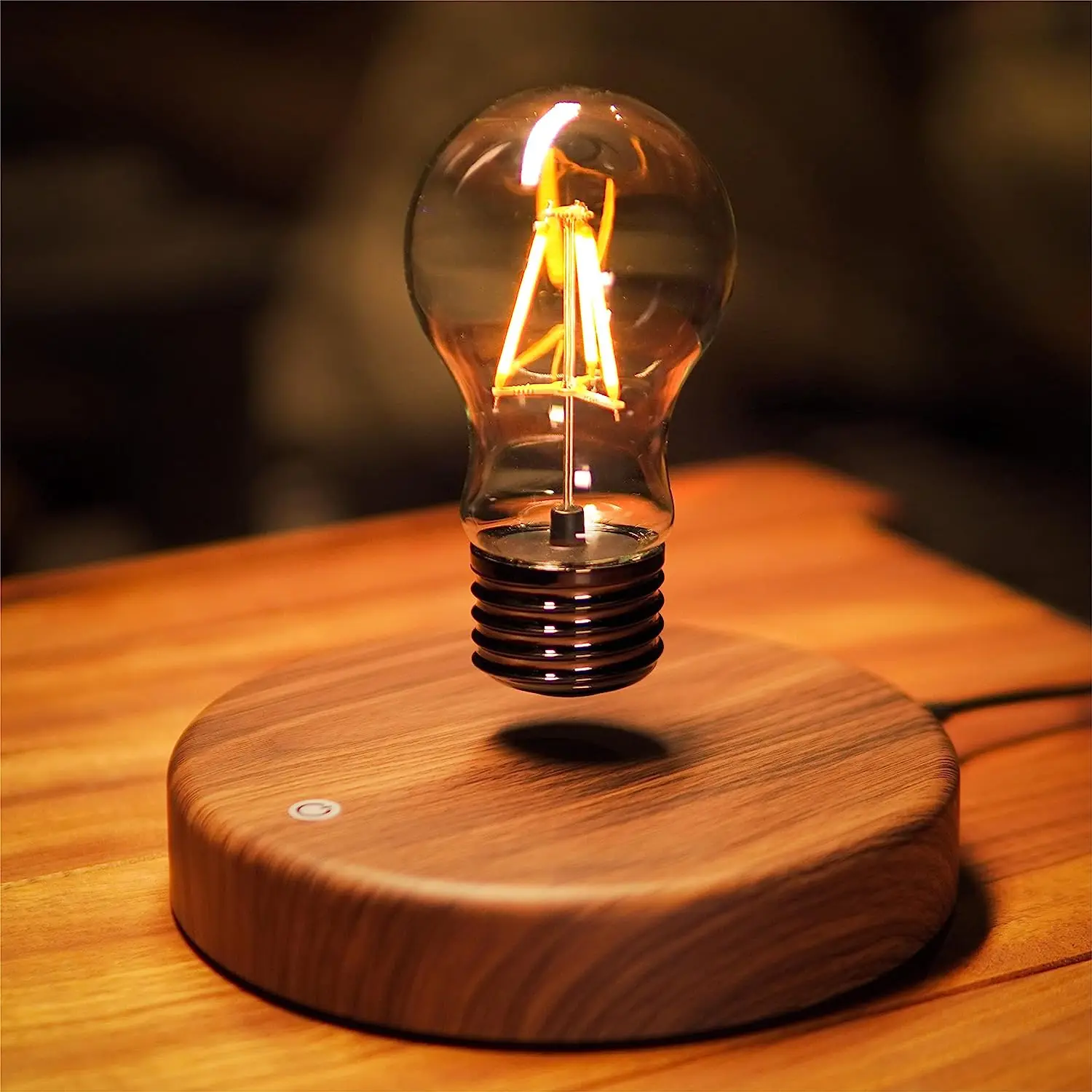 磁気浮上電球、フローティングLED電球ランプ、浮上回転電球ナイトライト 浮上電球ランプ磁気フローティング LED ライトデスクランプ