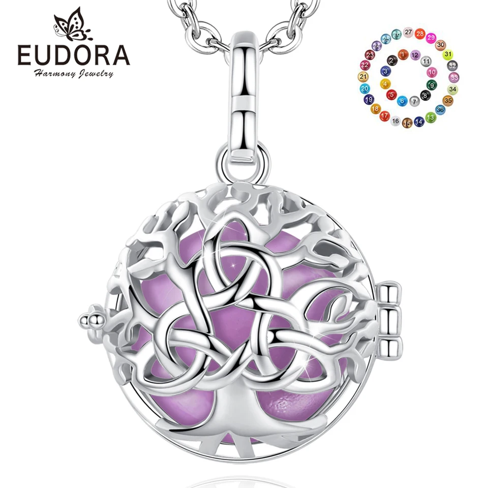 Eudora 18mm Pregnancy Bola Tree of Life Pendant Yoga Harmony Ball