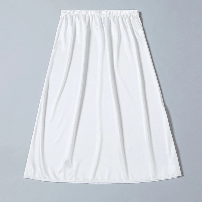 Women Half Slips Underskirt Summer Thin Petticoat Inner Petticoat Bottomed Skirt Under Dress Long Skirt Safety