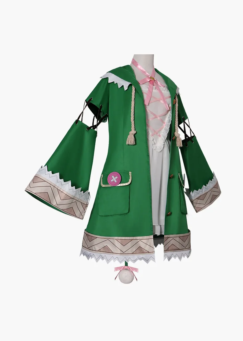 Generic Red and White Fantasy Costume with Wig for Cosplay Events