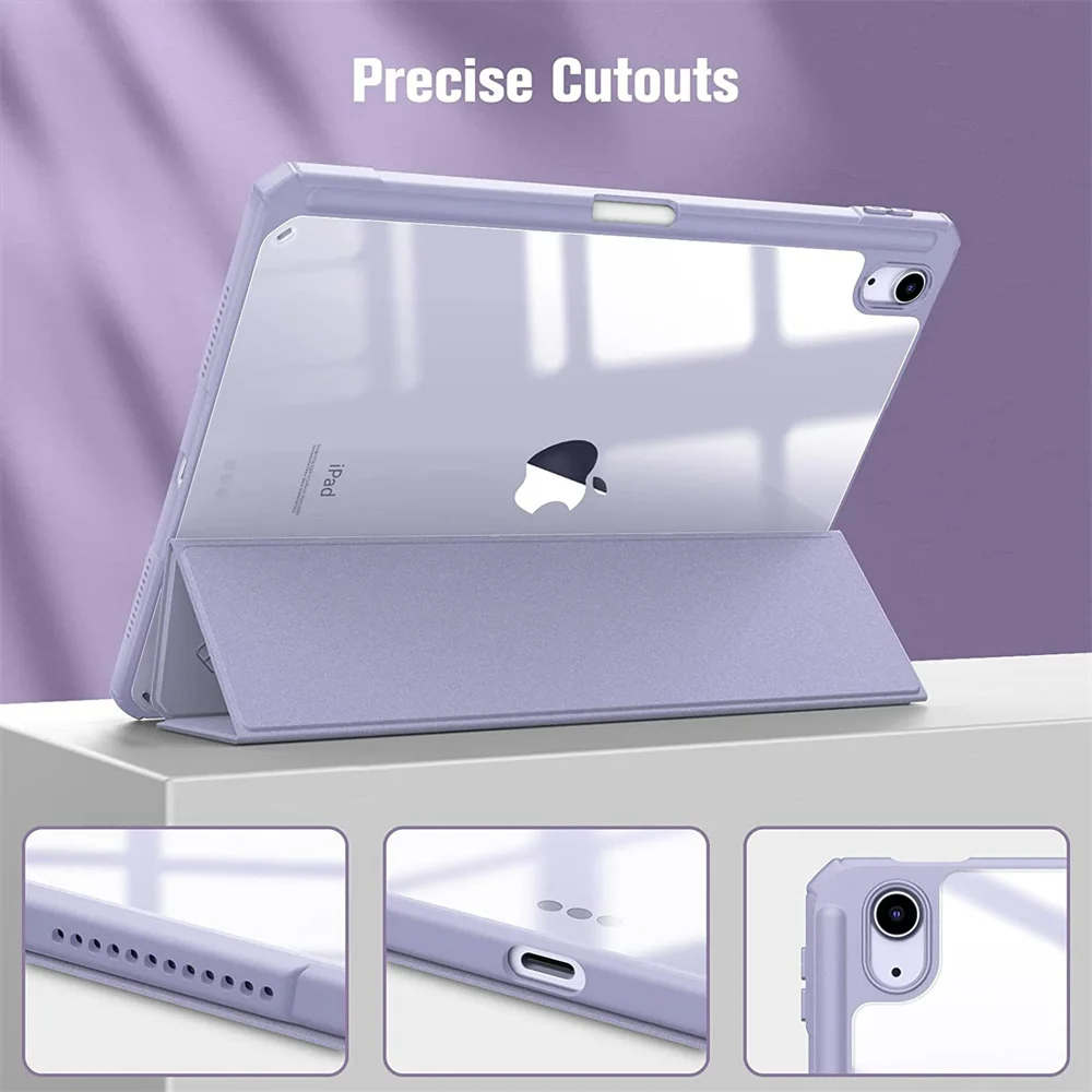 iPad Case For iPad 10th 9th Generation Pro 11 12.9 Air 5 4 7th 8th 9th 10.2 Mini 6 with Pen Slot