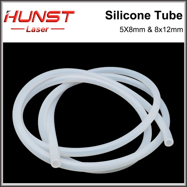 HUNST Silicone Tube 5x8mm 8x12mm Water Pipe Flexible Hose For Water Sensor & Water Pump & Water Chiller & CO2 Laser Tube. 2