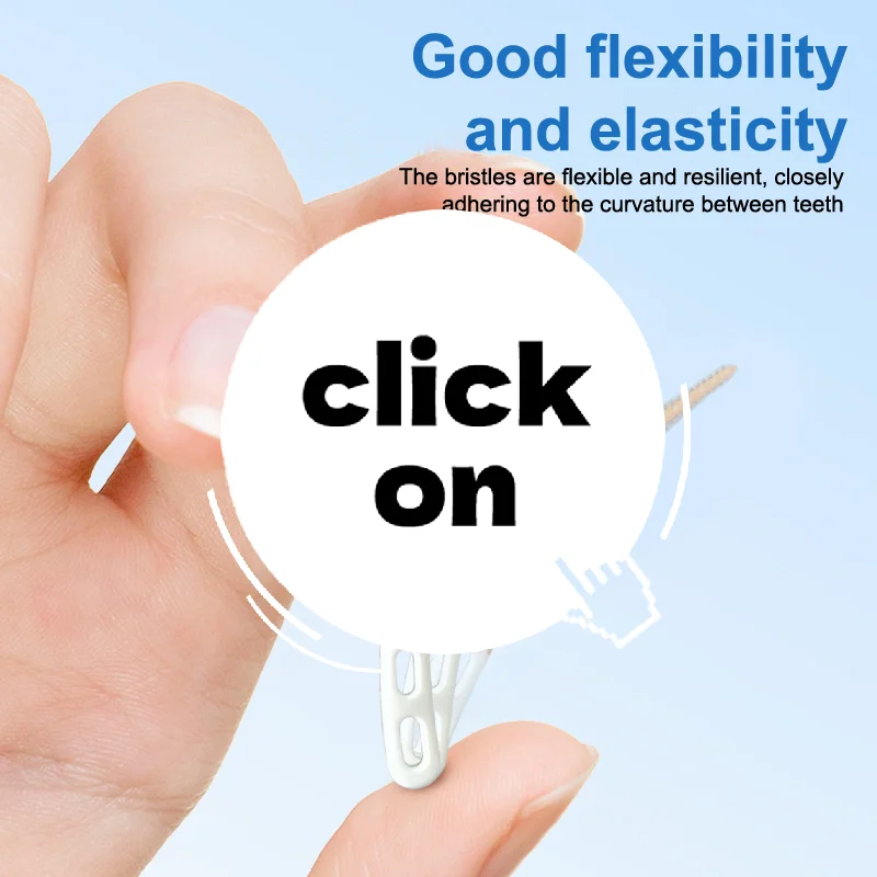 1박스 치간 실리콘 브러쉬 치실 스틱 치간 청소 브러쉬 치아 관리 치실