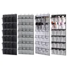 24 Pocket Durable Nonwoven Fabric Hanging Shoe Organizer Rack with Clear View Pockets and Metal Hooks for Space Saving Storage 6