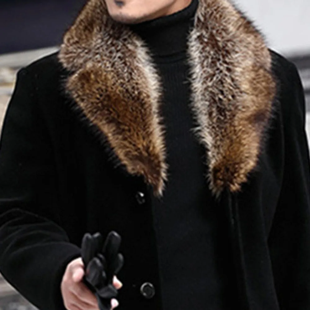 European and American Youth Mid Length Maoni Business Men's Wear 2023 Autumn/Winter New Men's Coat and Coat Trench