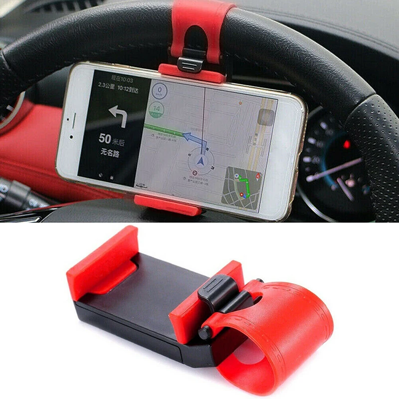 Universal Car Steering Wheel Bike Clip Mount Holder Stand Cradle For Mobile Cell Phone GPS Clip Holder Car Accessories