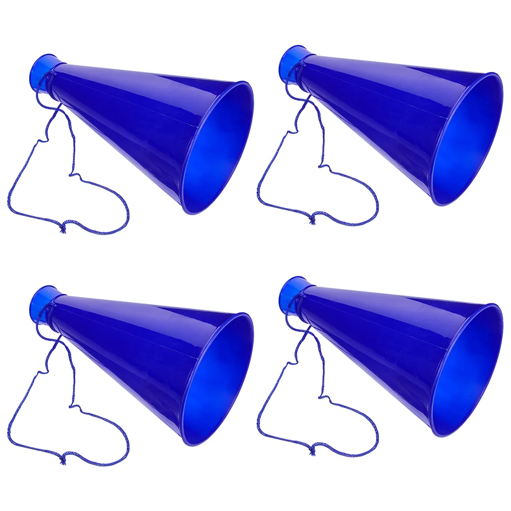 

4 Pcs Cheering Horn Mini Megaphones Trumpet Toy Plastic Party Horns Kids Soccer Ball Gift Favors Toddler Toys for Toddlers