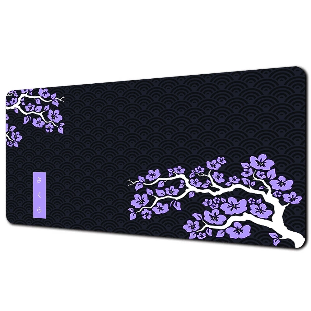 thumbnail image 1 of Alfombrillas de ratón grandes para juegos Sakura, alfombrilla de ratón antideslizante de goma para ordenador, almohadillas de escritorio de 900x400 para teclado de PC, alfombra de mesa CS GO, 1 of 5