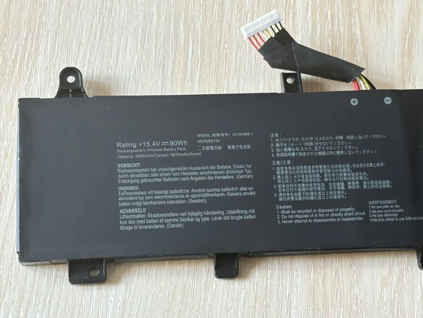Bateria para Asus Tuf Gaming Novo C41n19061 F15 A17 Gx550lws Gx550lxs Fa506iu Fa506iv Fx506lu Fa506qr Fa706iu Fx706h - Imagem 5