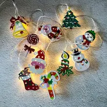 

Led Snowman Light String Christmas Tree Light String Decoration Light Usb Charging Decorations For New Year L3g6