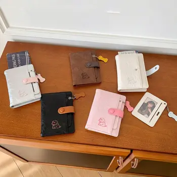Porta Carte Portatile in PU, Borsa Porta Passaporto con Simpatico Cucciolo, Portafoglio da Viaggio Multifunzionale, Clip per Passaporto da Uomo per Check-in Aereo