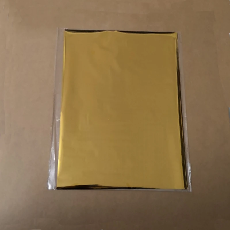 Lámina de transferencia de estampado en caliente dorado A4, laminador de papel, impresora láser de laminación, tarjeta de visita, suministros de manualidades DIY, 29x21cm, 50 hojas