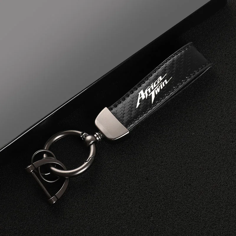 Motorcycle keychain carbon fiber both colors
