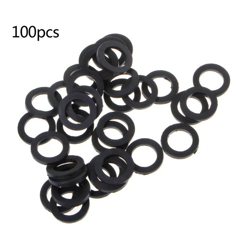 100 Pieces Black Rubber Seal Ring Washer Filter Gasket Rubber Washer Garden Hose Fittings for Water Faucet Shower Dropshipping