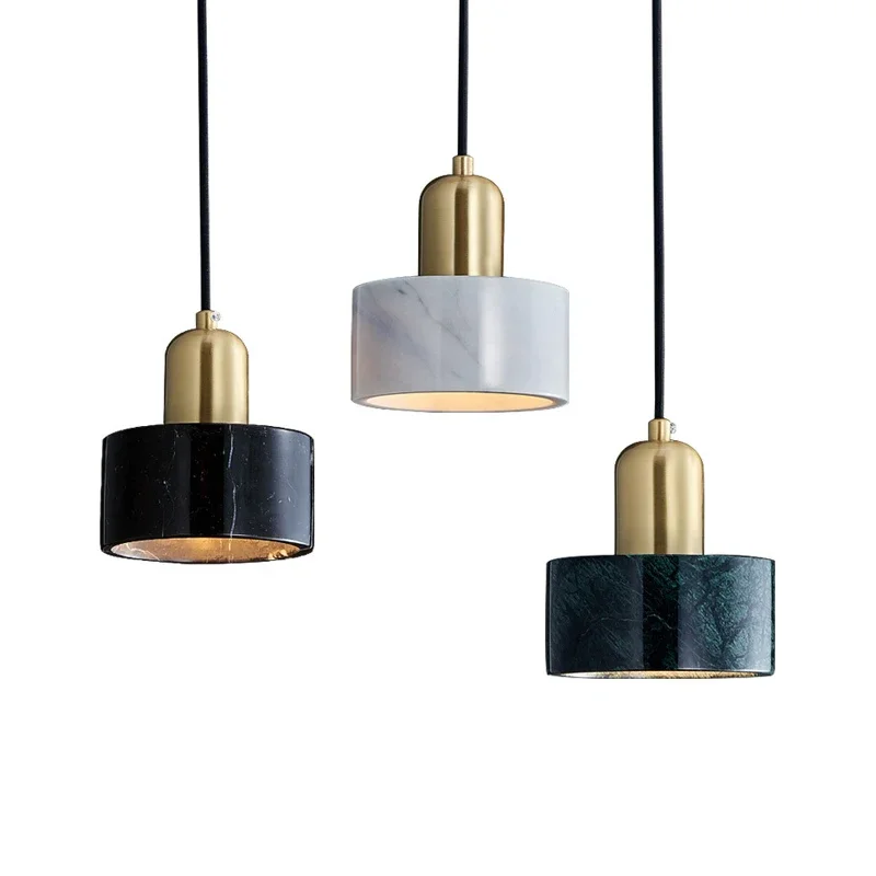 Green Marble Pendant Light Dining Room Luxury Marble Hanging Lights Bedside Store Hotel Bar Decorative Suspended Lamp E27 pendant lights pendant lamp chandelier lighting vintage pendant lights