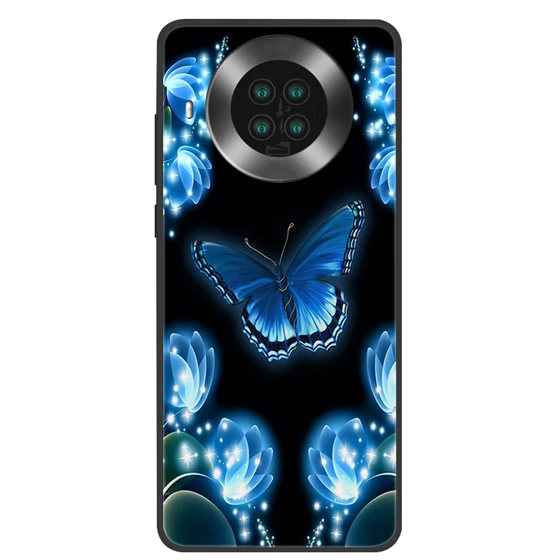 Silicone Cat Painted Soft Black Cover - Protective TPU Case