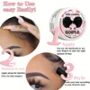 GOIPLE 30g Women Edge Control Wax Kit Non-Greasy Styling Gel Small Size Long Lasting Slick Flyaways Hairline Gel with Brush 4pcs 6
