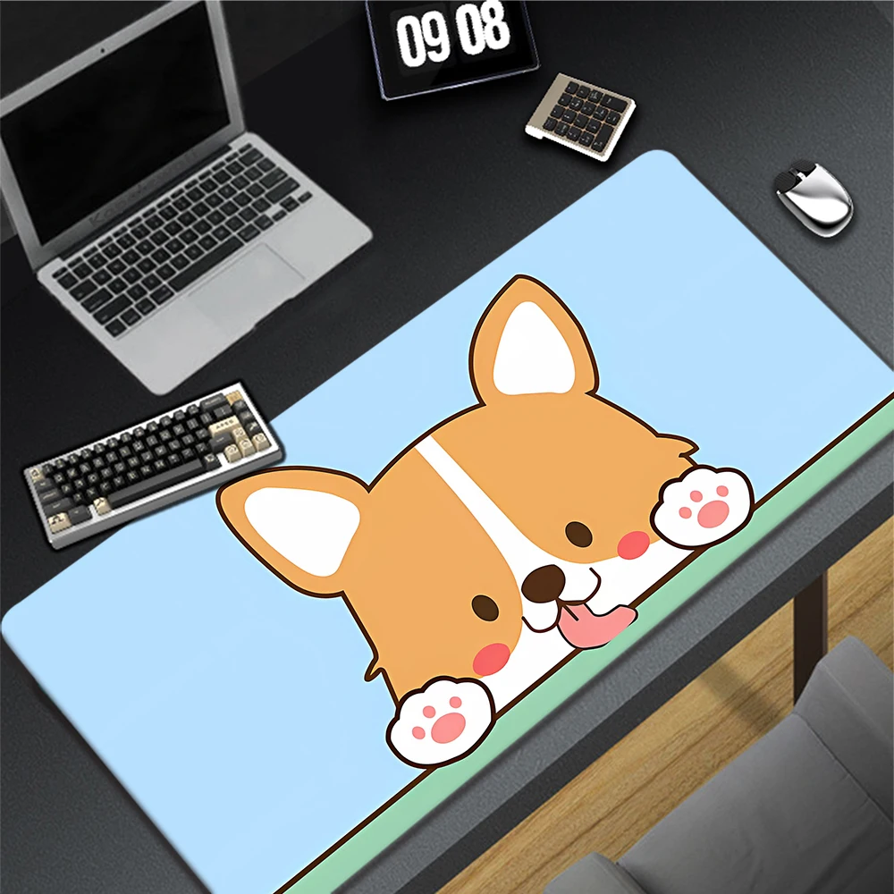 

Computer Kawaii Cute Akitas Mouse Pad Gaming Mouse Mat Home Office Rubber Mousepad XXL Keyboard Pads Laptop Mat Big Table Carpet
