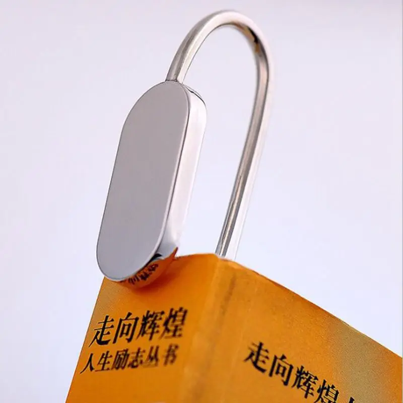 Zinc Alloy Bookmark Swan Neck Oval Metal Book Marker Hanger Clip Reading Page Holder Stationery Office Supply Gift