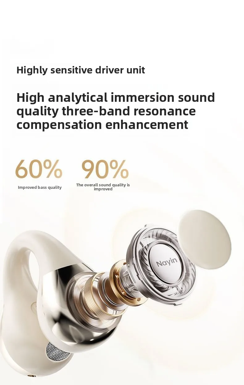 2025 New Cross-border Bluetooth Ear Clip Headphones with Long Battery Life, Open