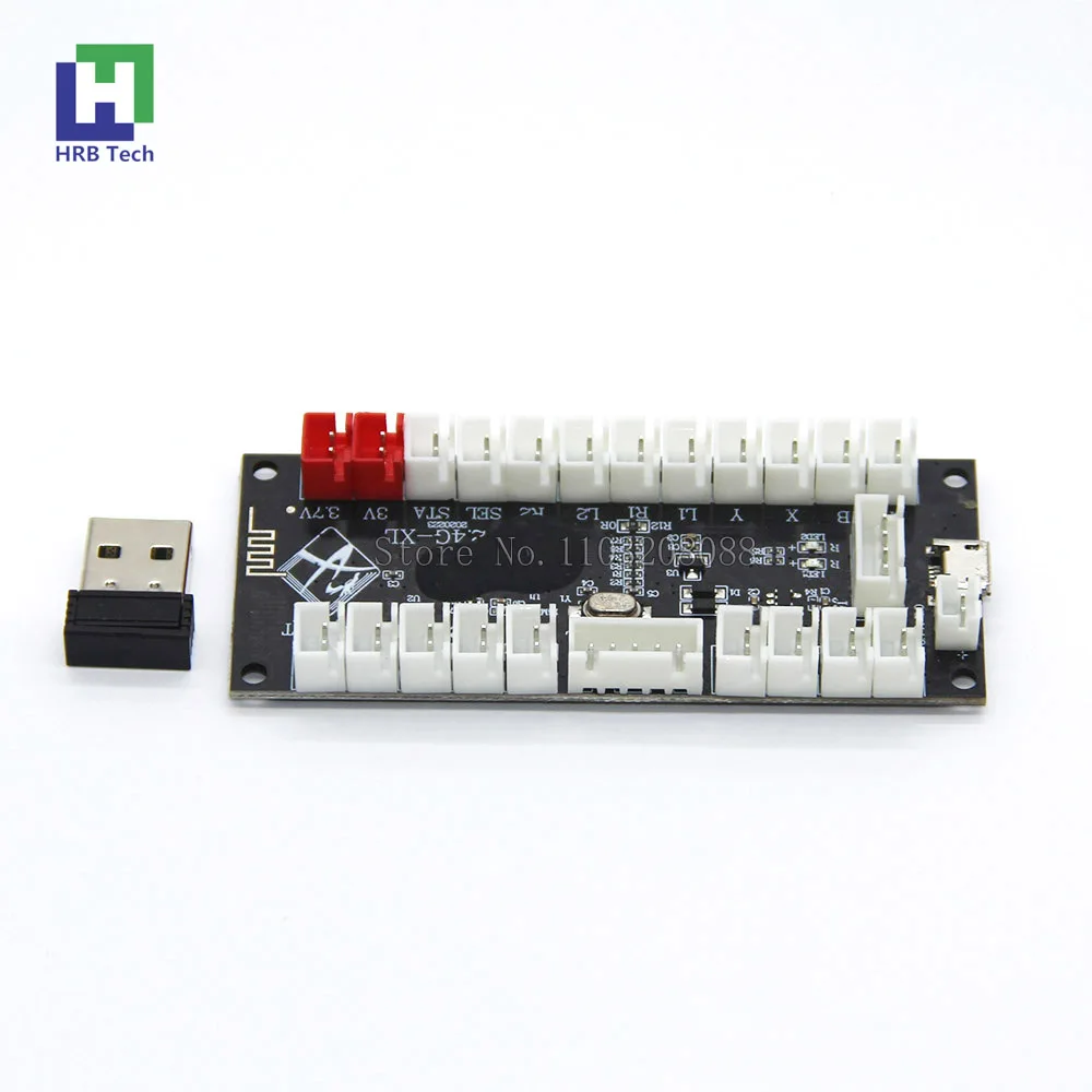 2.4G 무선 제로 지연 조이스틱 인코더 아케이드 게임 컨트롤러 보드 Diy 키트 부품 무선 PC/PS3/안드로이드 지원