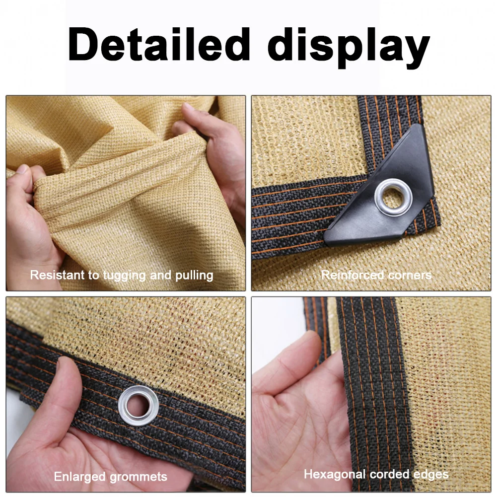 Outdoor Sun Shade Cloth UV Protection Pergola Deck Backyard Patio Sunshade Pergola Shade Cover Canopy for Garden Outdoor