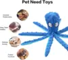 Pet Plush Dog Toy Voice Octopus Shell Puzzle Toy Bite Resistant Interactive Pet Dog Teeth Cleaning Chew Toy Pet Supplies 3