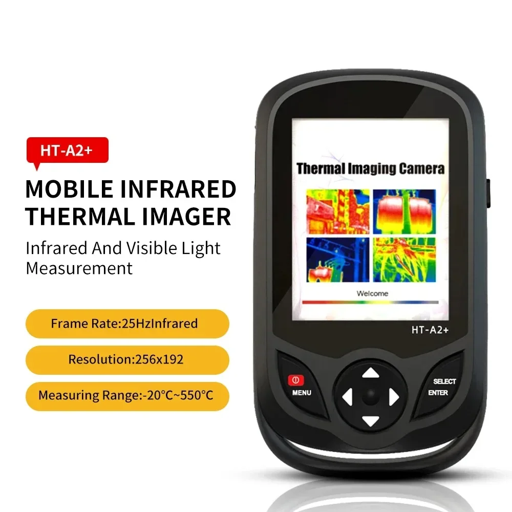 TFT Pocket Thermal Infrared Imager HT-A2 HT-A2+ Temperature Meter Measuring Tools Handheld 3.2 Inch Display Screen Hunting