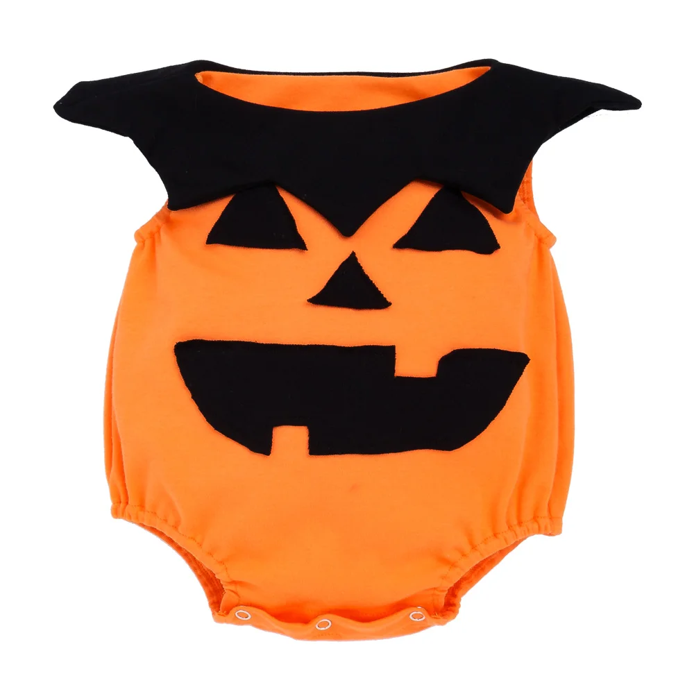 

Halloween Newborn Romper Baby Clothes Girl Jumpsuits Pumpkin Design Cotton Sleeveless O-neck Infant Boys Clothing