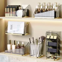 Luxury Makeup Organizer Desktop Bathroom Makeup Brush Storage Box Office Pen Box Makeup Brush Organizer Lipstick Storage Box 1