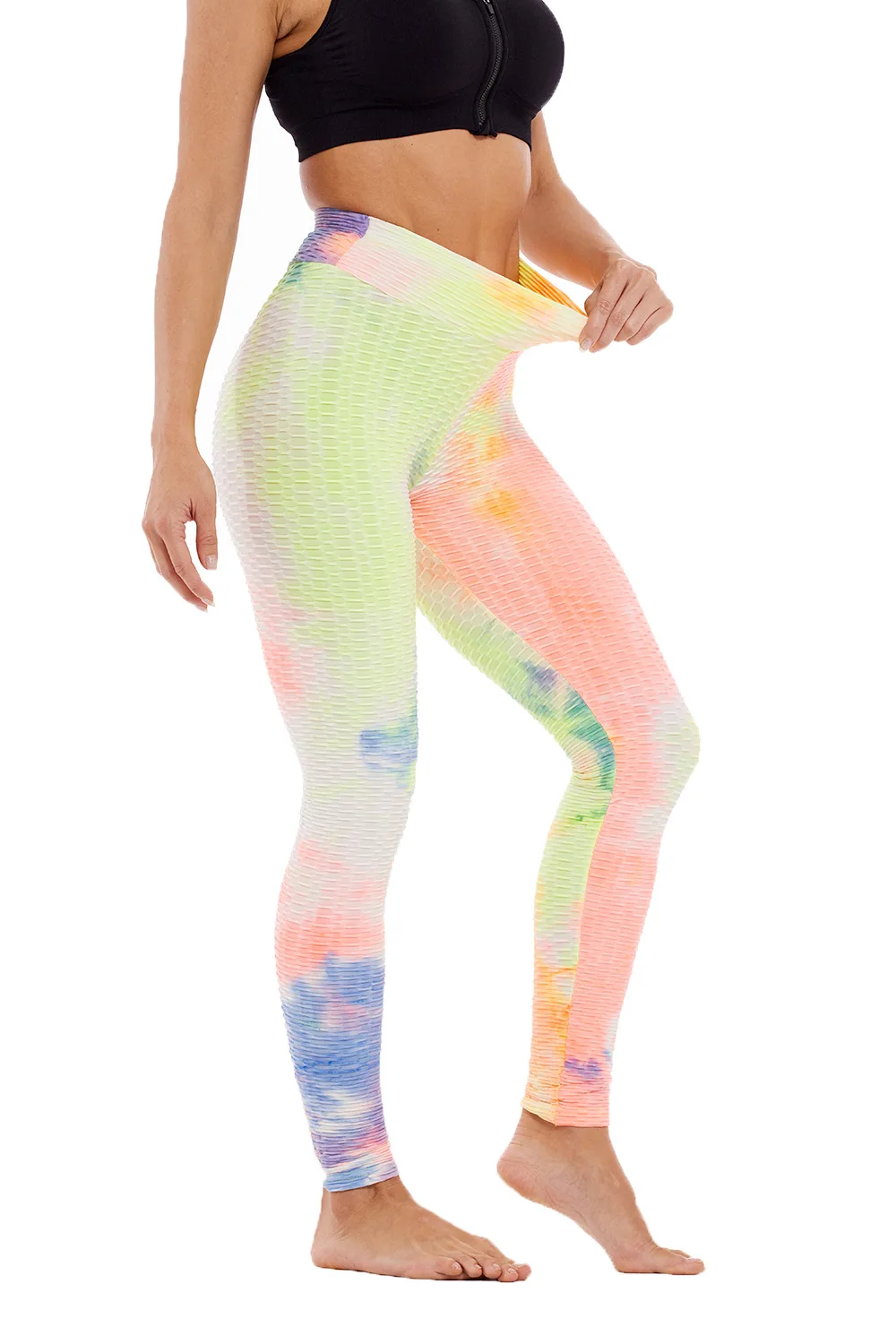 thermal leggings CHRLEISURE Anti Cellulite Tie Dye Leggings Women High Waist Push Up Fitness Pants Gym Sports Slim Fashion Casual Leggins Female lululemon leggings