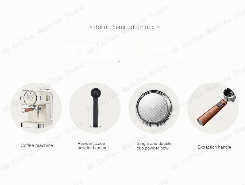 Semi-automatic Italian coffee machine High-pressure espresso coffee machine Can make milk froth Multi-function coffee makers