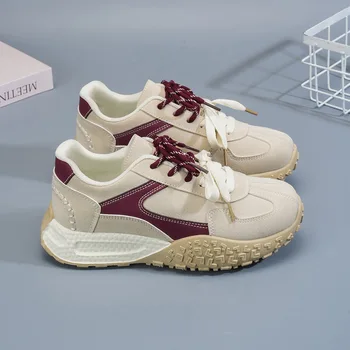 2025 Spring Autumn New Chunky Platform Agam Dad Sneakers – Height-Boosting Thick-Sole Fashion Casual Women’s Shoes