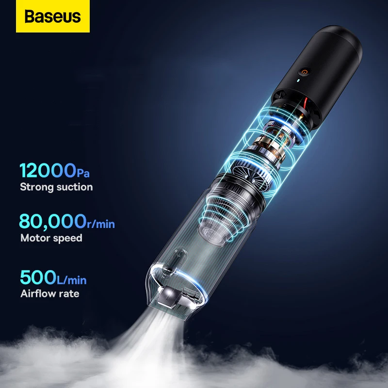 Baseus A3 Lite 12000Pa Car Vacuum Cleaner Airflow Pump Wireless