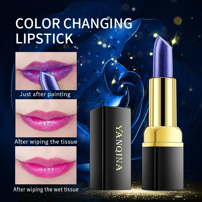 Blue Rose Temperature-Activated Color-Changing Lipstick - Natural & Lasting Moisturizing Lip Stain