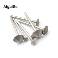 6pcs  6/8/10/12/14/16mm Umbrella Shape Diamond grinding burr teeth grinding bits jade stone grinding point